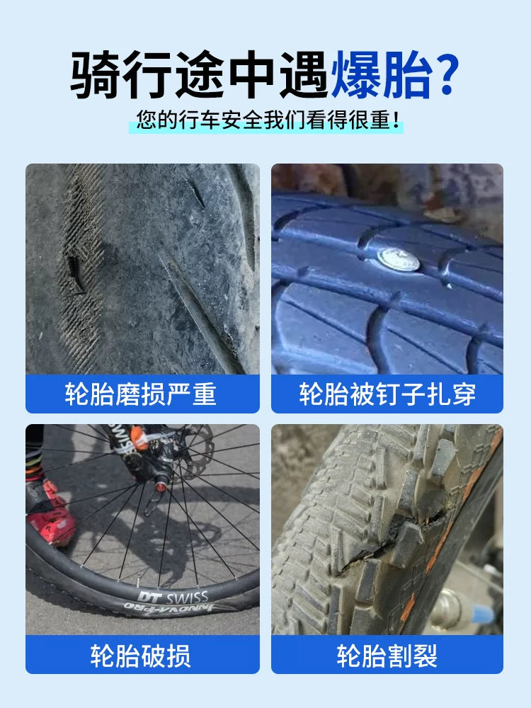 Mountain Bike Tire Repair Tool Set, Road Bike Inner Tube Tire Repair Patch Kit
