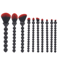 10-Piece Pearl Handle Makeup Brush Set with Soft Bristles for Beginners and Professionals