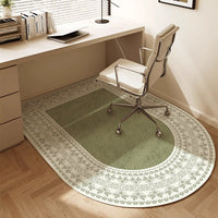 French Style Diatomaceous Earth Office Chair Mat for Study Room Bedroom, Non-Slip & Dirt-Resistant