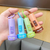 Mini Flashlight Keychain Pendant Cartoon Decompression Toy Backpack Ornament Small Gift
