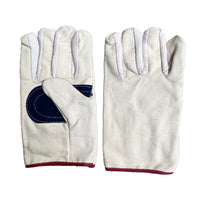 Canvas Work Gloves, Thickened, Wear-Resistant, Non-Slip Palm for Workshop Processing and Welding Protection
