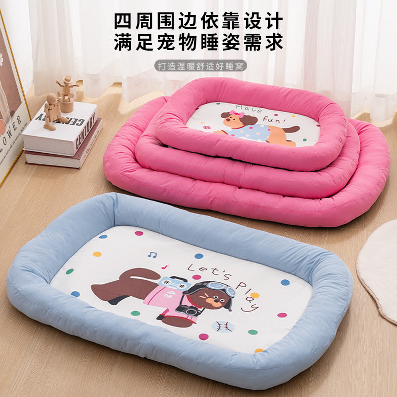 Cooling Pet Mat for Dogs and Cats, Breathable Summer Bed Pad