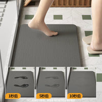 Diatomaceous Earth Bath Mat, Non-Slip Absorbent Shower and Bathroom Floor Mat
