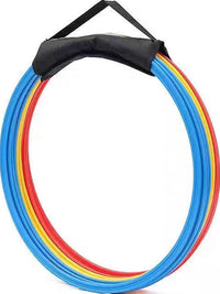 Soccer Training Agility Kit with Hoops for Basketball Dribbling & Speed Training Equipment