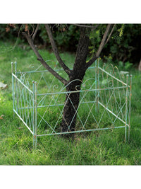 European Style Wrought Iron Garden Fence Panel for Outdoor Patio and Plant Support