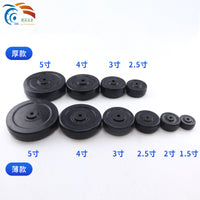 Solid Rubber Caster Wheels for Carts and Trolleys - Silent and Wear-Resistant