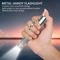 Mini Pen-shaped Stainless Steel LED Flashlight for Travel, Camping, and Home Use