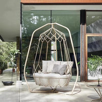 Modern Minimalist Outdoor Swing Chair Patio Hanging Basket Nest Terrace Garden Rocking Chair