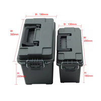 Portable Plastic Tool Box with Handle, Multi-purpose Storage Organizer for Fishing, Car Repair, and Outdoor Use