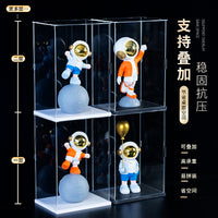 Acrylic Display Case for Collectibles, Action Figures, and Models - Clear Dustproof Organizer Box