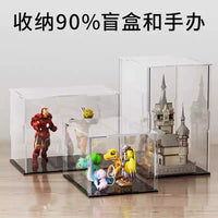 Clear Acrylic Display Case for Collectibles, Building Blocks, and Models - Dustproof Storage Box for Figurines