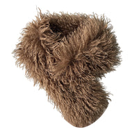 Winter Faux Lambswool Magnetic Scarf, Solid Color Plush Neck Warmer, Thickened Double-Sided Fleece Neck Gaiter