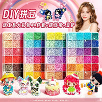 Perler Beads Kit for Kids with Iron, DIY Craft Set for Girls, Educational Toy for Ages 6+