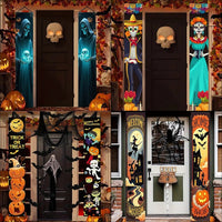 Halloween Decorative Couplets Banner for Carnival Party and Day of the Dead Celebrations