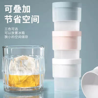 Food Grade Silicone Large Ice Ball Mold for Whiskey and Cocktails, Reusable Round Ice Sphere Maker