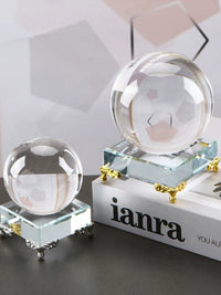 Crystal Ball Display Stand Metal Sphere Holder with Concave Base for Ornaments