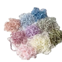 Vintage Wrinkled Faux Silk Ribbon for Crafts and Doll Clothes, 4.9m