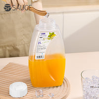 Japanese Style Heat-Resistant Plastic Cold Water Pitcher for Refrigerator, Large Capacity Milk Juice Kettle