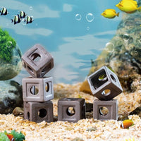 Ceramic Aquarium Decoration Fish Tank Ornament Cichlid Breeding Cave Shrimp Shelter