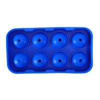 Silicone 8-Cavity Ice Ball Maker with Funnel for Whiskey Cocktails