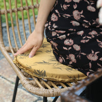 New Chinese Style Bamboo Pattern Seat Cushion for Bay Window and Garden Chairs