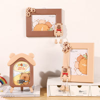 Creative Cartoon Photo Frame for Desktop or Wall Mount, Nordic Style Picture Holder for Kids' Room Decor