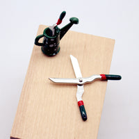 Dollhouse Miniature Gardening Simulation Watering Can Iron Scissors Shovel Set Garden Outdoor Courtyard Micro Landscape Decoration