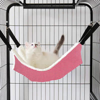 Fabric Cat Hammock Double-Layer Warm Pet Bed Hanging Cage for Cats