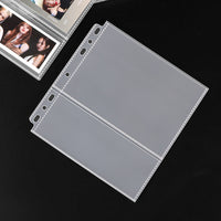 A5 Wide 7-Hole PP Card Album Pages for 6-inch Cards, Tickets, Postcards, Bookmarks - 2 Pockets