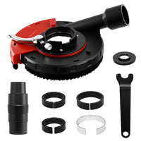 Angle Grinder Dust Shroud for Wall and Floor Grinding, Dust Collection Cover for Electric Grinders