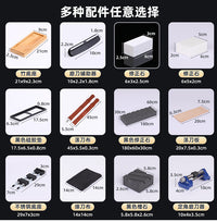 白刚玉双面磨刀石精磨油石套装  家用厨房酒店户外便捷磨刀工具