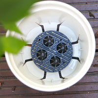 Plastic Pot Bottom Mesh Pads for Drainage and Soil Retention - Round and Square Breathable Mats with Feet