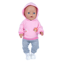 Cartoon Hoodie Outfit for 18-inch American Girl Dolls