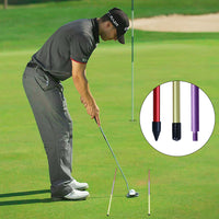 Portable 3-Section Golf Alignment Stick Training Aid