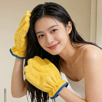 Thickened Fleece Hair Drying Glove, Super Absorbent and Lint-Free