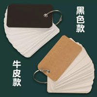 Mini Portable Ring-Bound Notebook Set for Notes, DIY Cards, and Study