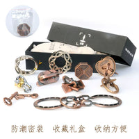 Metal Interlocking Puzzle Set Brain Teaser Game for Students and Competitions