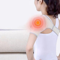 Self-Heating Wormwood Shoulder Brace for Warmth and Cold Protection, Fleece Lined, Suitable for Air-Conditioned Rooms