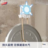 Tailei Suction Cup Hooks Punch-Free Heavy Duty Wall Mounted Organizer for Kitchen Bathroom Keys Bags