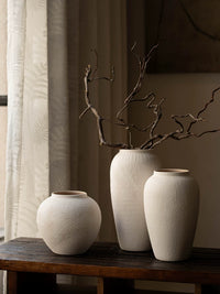 New Chinese Wabi-Sabi Ceramic Vase for Living Room Decor and Floral Arrangements