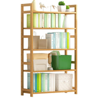 Multi-layer Solid Wood Bookshelf Entryway Storage Cabinet for Small Spaces