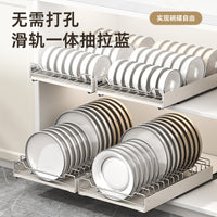 Pull-Out Dish Drying Rack for Kitchen Cabinet