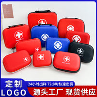Portable EVA First Aid Kit Hard Shell Emergency Storage Bag for Home, Outdoor, Travel, Car