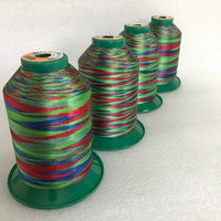 Fade-Resistant High-Strength Polyester Rainbow Sewing Thread for Handicrafts and Embroidery