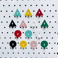 Nordic Style Pegboard Hooks for Shelves and Storage Racks, DIY Wall Mount Accessories