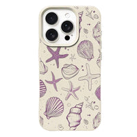 Starfish Seashell Turtle Phone Case for iPhone 11/12/13/14/15/16/17 Pro Max