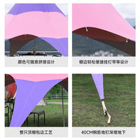 Portable Outdoor Camping Tarp Sunshade Rain Shelter UV Protection Waterproof