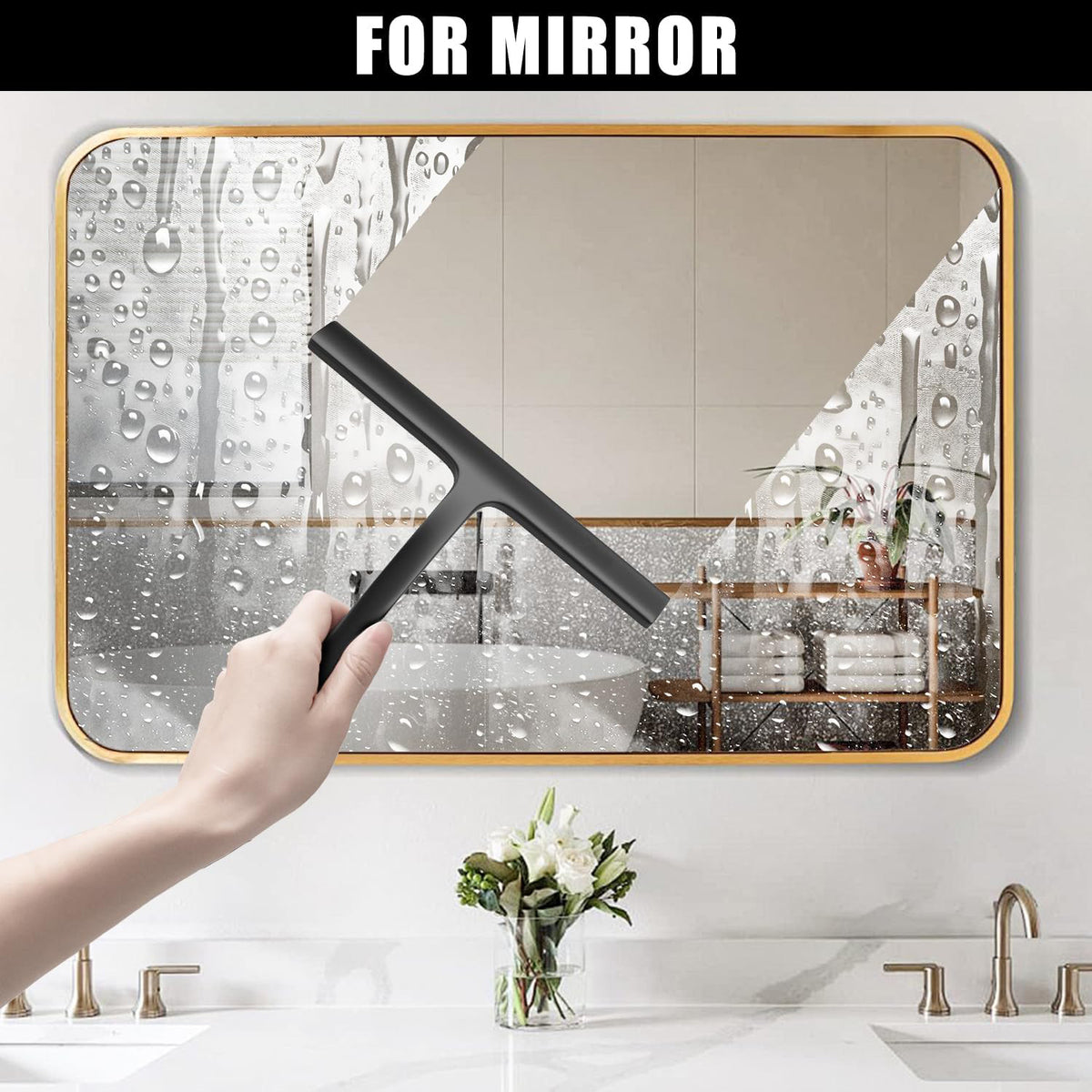 Silicone Glass Squeegee for Window Cleaning, Household & Commercial Use