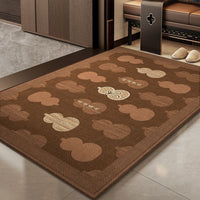 Non-Slip Entrance Doormat for Home Entryway, Auspicious Red Welcome Mat
