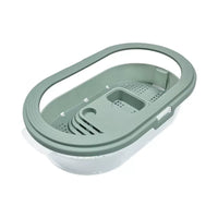 Turtle Habitat Tank with Basking Platform, Anti-Escape Design, and Filtration System for Small Household Use